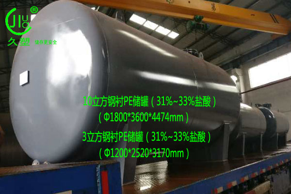 在未來，越來越多的用戶會選擇鋼襯塑鹽酸儲罐